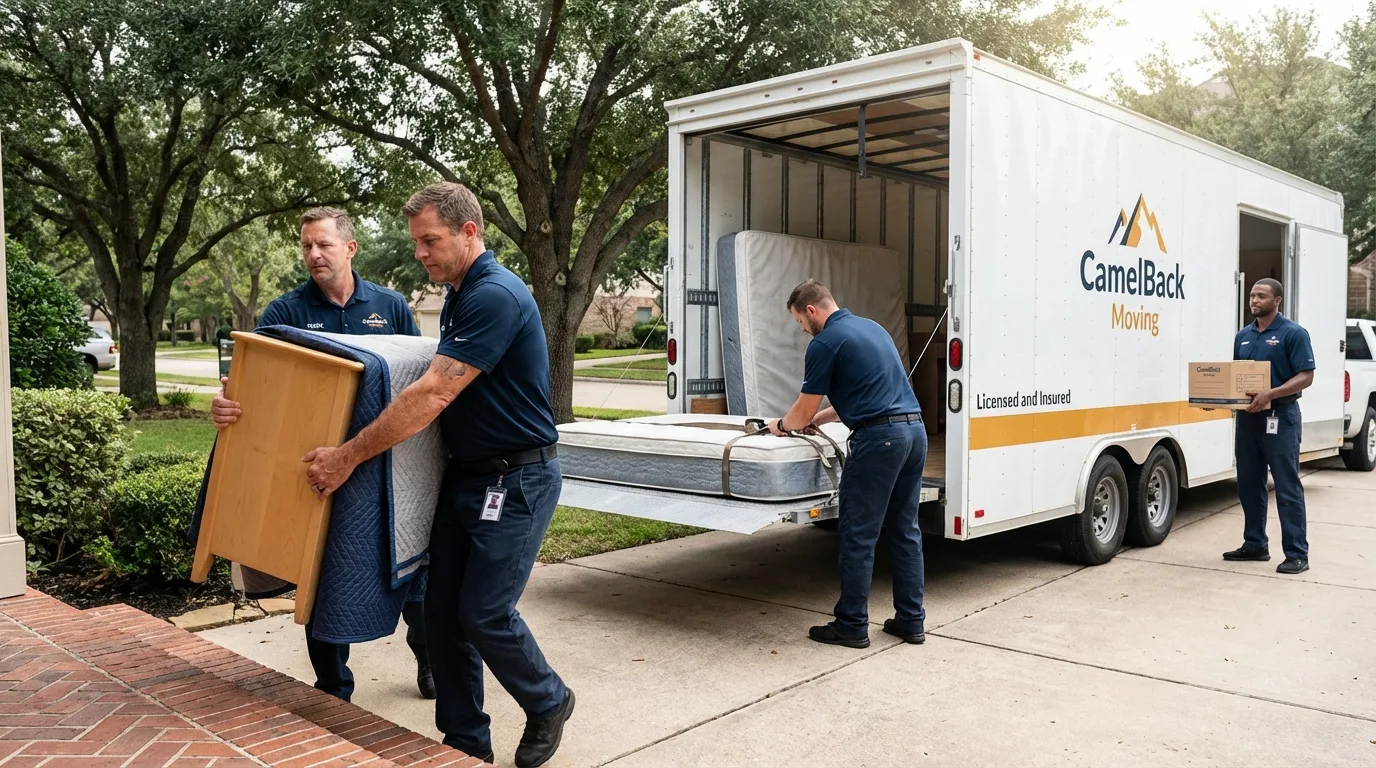 Crew loading residential truck for cross-state move from Silverthorne, CO